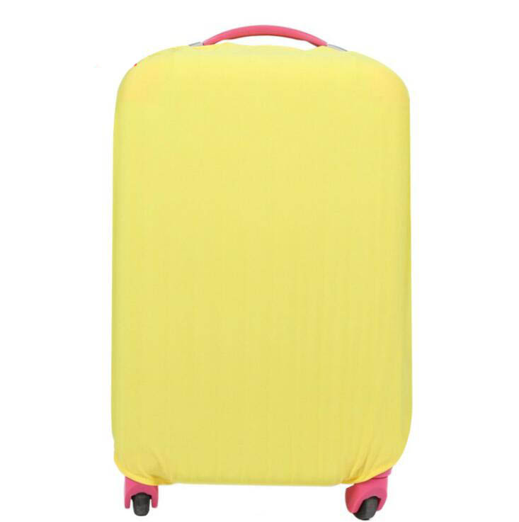 Wehyah Stretch Luggage Cover Suitcase Covers Travel Accessories Printed Striped Dust Cover 18&#39;&#39;-20&#39;&#39; Protective Case Solid ZY133: yellow