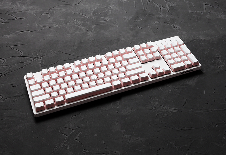 pudding pbt doubleshot keycap oem back light for mechanical keyboards milk white pink black gh60 poker 87 tkl 104 108 ansi iso