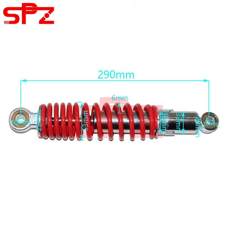 250mm 270mm 290mm przedni amortyzator motocykl sprężyna zawieszenia dla ATV Gokart powozik dół rower silnik terenowy akcesoria