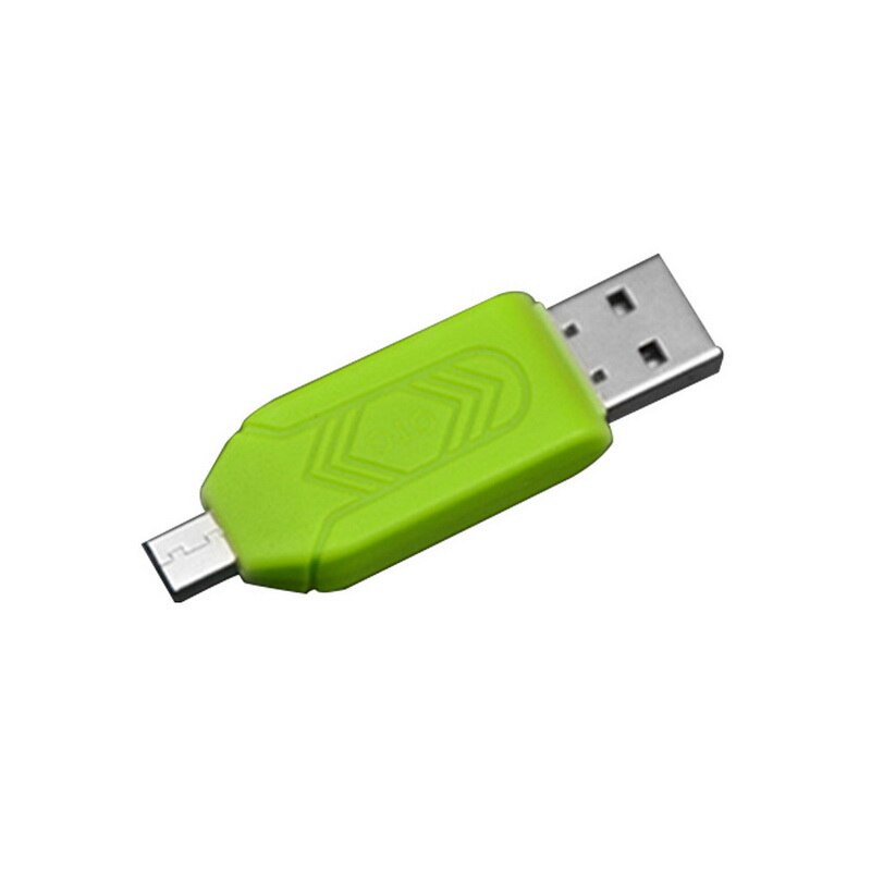 Ny 6 färger sd tf kortläsare usb usb 2.0 adapter för pc telefon laptophothot: G263938