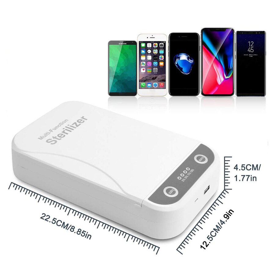UV Cell Phone Sanitizer UV Portable Sterilizer Aromatherapy Disinfector Phone Sanitizer Box Phone Cleaning Sanitizing Machine