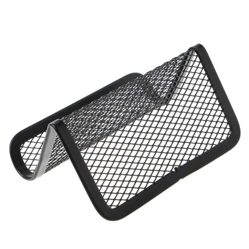 Metal Mesh Business Card Holder Stand For Desk Office Business Card Holder Collection