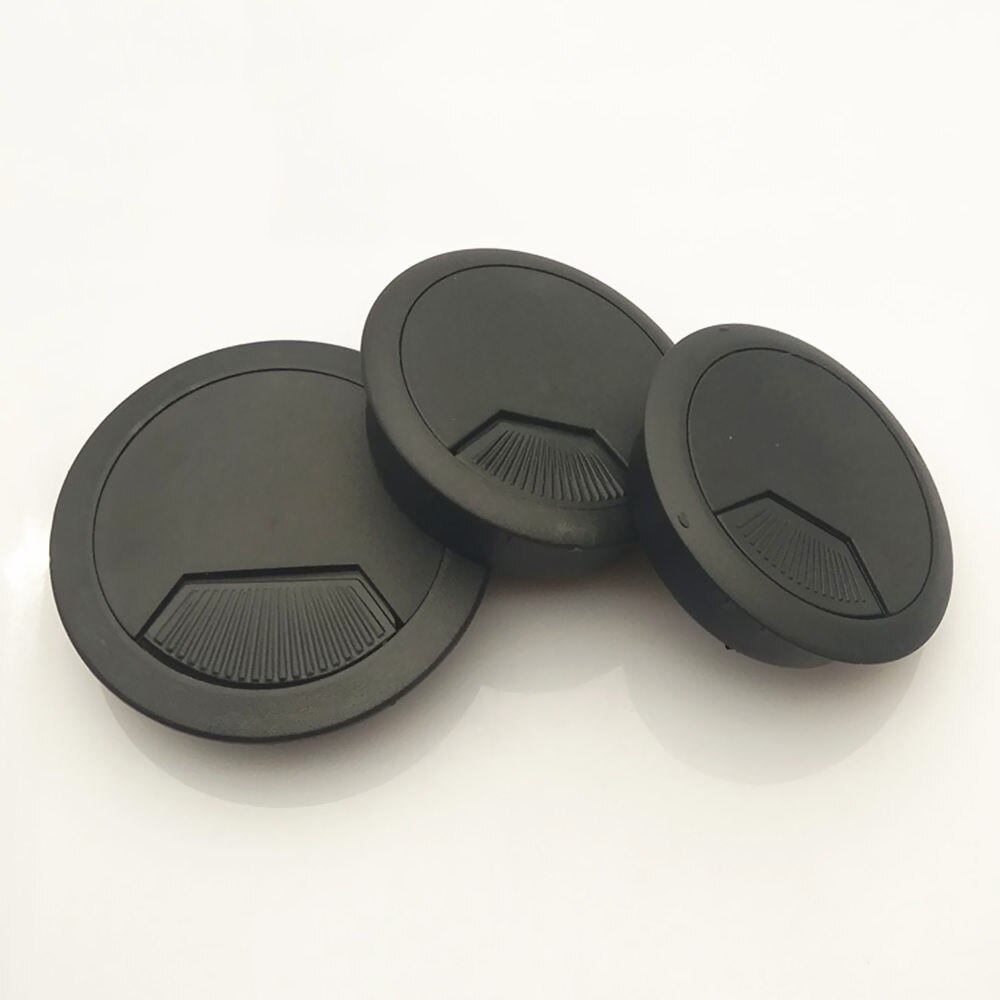 Kontor bord plast wire box wire box huldæksel åbning hardware møbler hardware tråd hul dækker