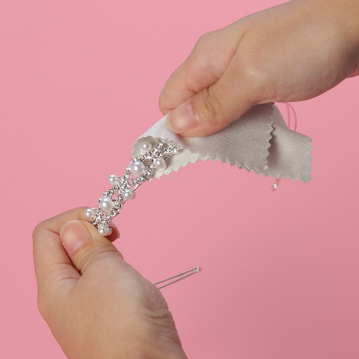 50pcs Jewelry Portable Small Size Practical Wiping Cloth Cleaning Cloth Polishing Cloth for Sterling Silver