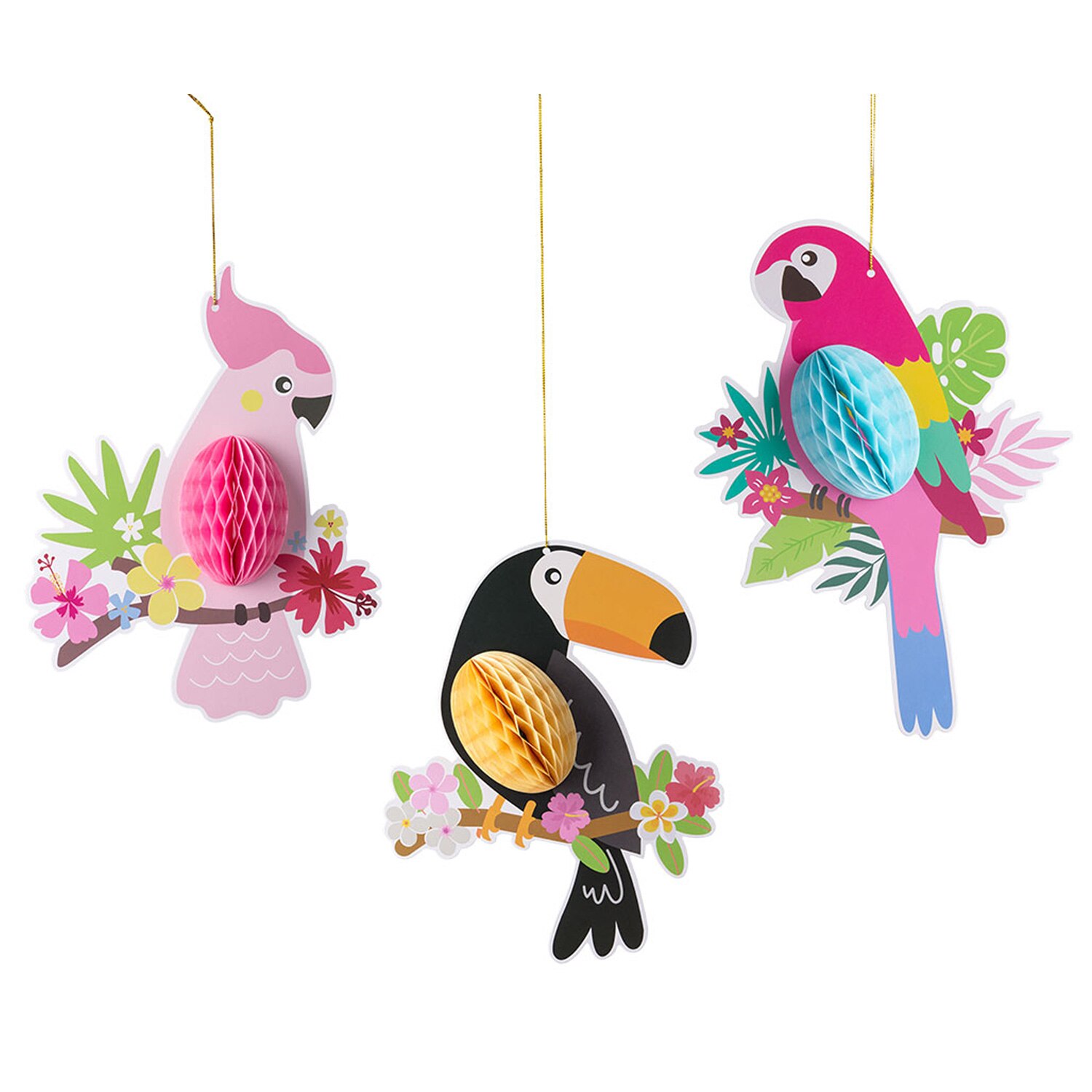 Lustige tropisch hawaiisch Party Dekoration Bausatz mit Seide Hibiskus Blumen Palme Blätter Ananas Mini Regenschirm Cupcake Deckel: A (3stck)