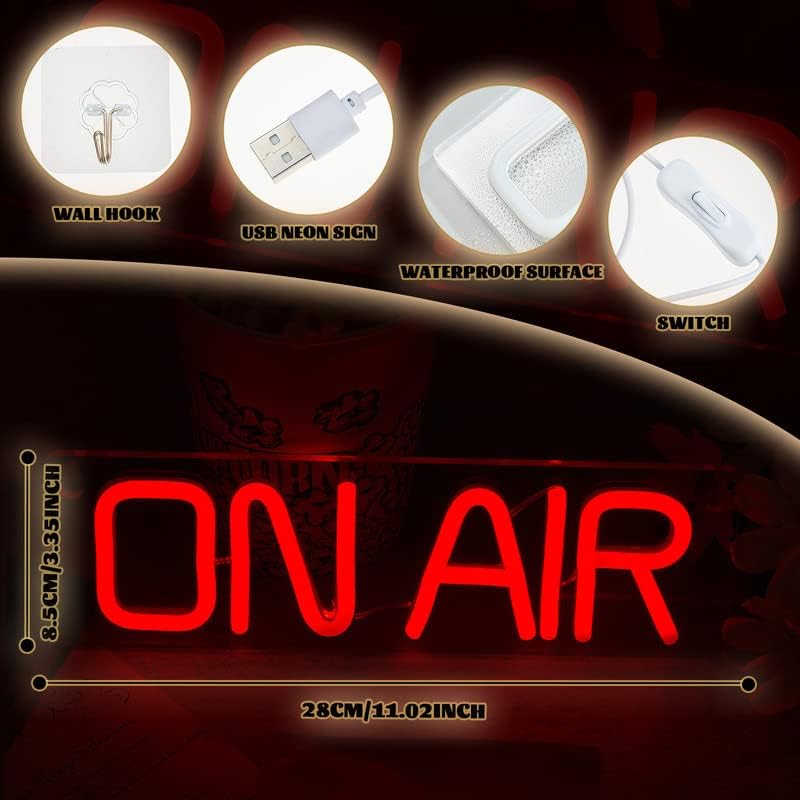 On air neonskilt, led neonlysskilt, egnet til festvægdekoration, usb-drevet egnet til soveværelsesdekoration, gft'er