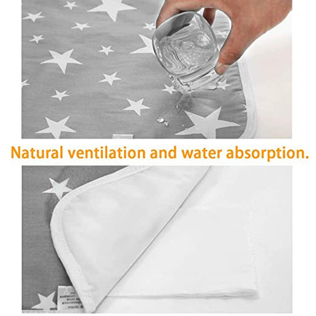 New Born Baby Water Proof Changing Mat In Pink Color Size 30x22 Inches main image 1