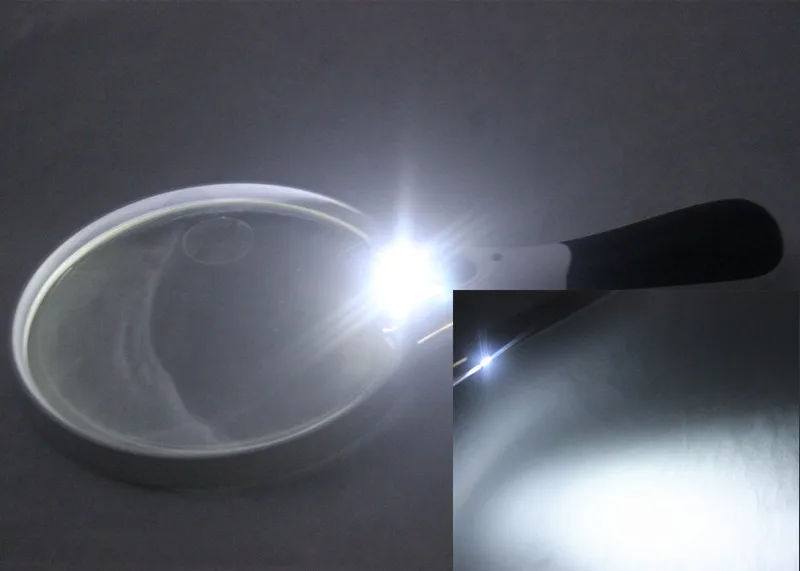 137mm 3LED Magnifier - 2X/4X/25X Lens for Reading, Inspection Crafts Large Handheld Lighted Magnifying Glass