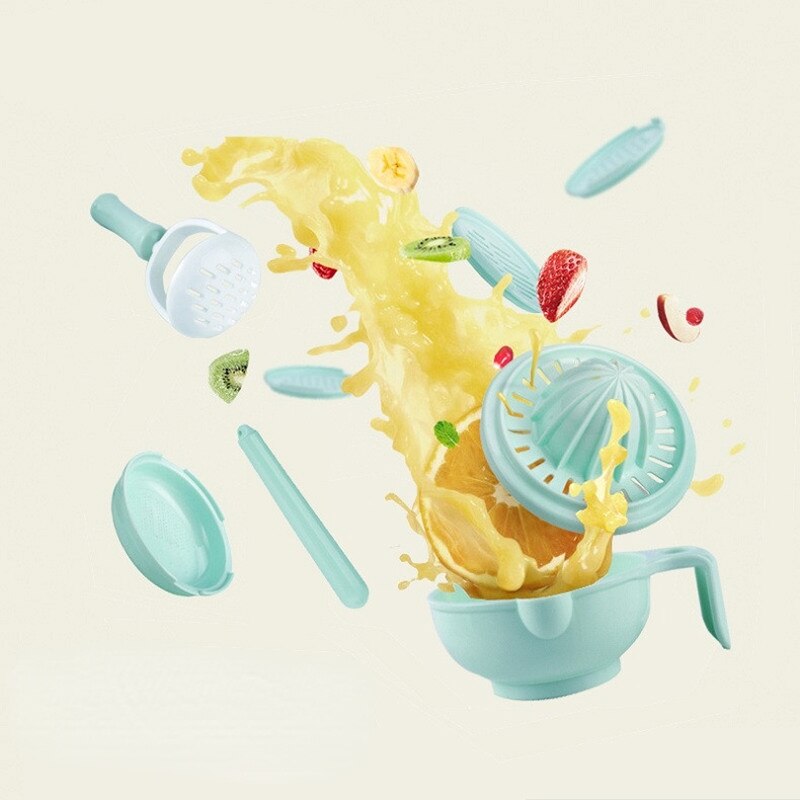 Baby Voedingssupplement Slijpen Kom Handleiding Voedselmolen Fruit Puree Schaar Koken Baby Voedingssupplement Machine Tool Set