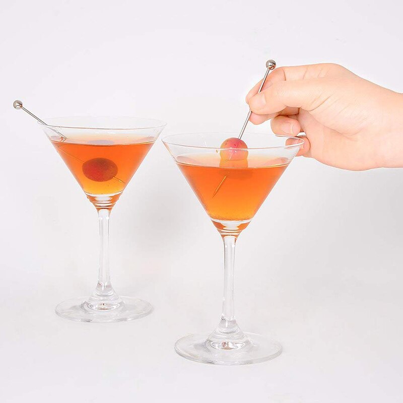 50 stks Rvs Martini Cocktail Picks voor Fruit, Cocktail, Partij, Bruiloft Pak van 50