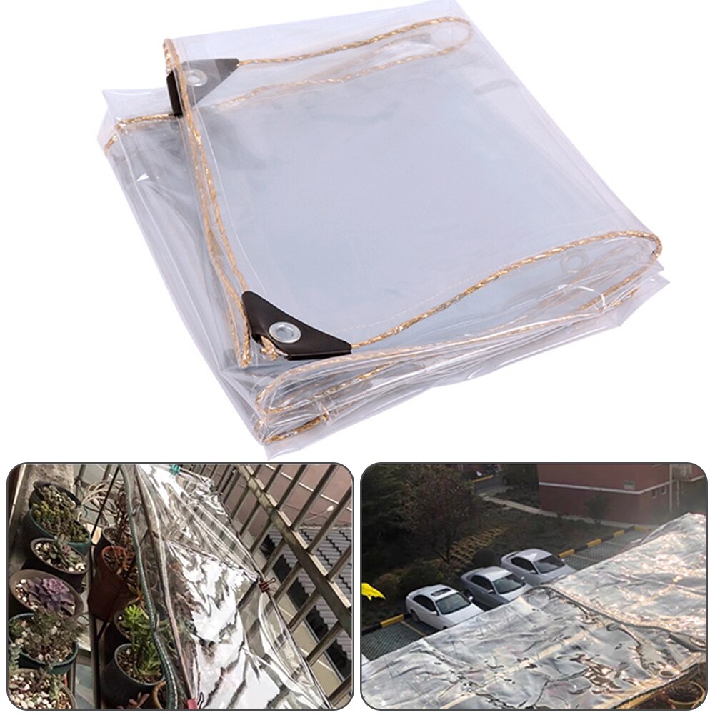 Regenbescherming kas buitenzeil anti-uv waterdicht transparant pvc tuinplant opvouwbaar balkon 0.4mm herbruikbare