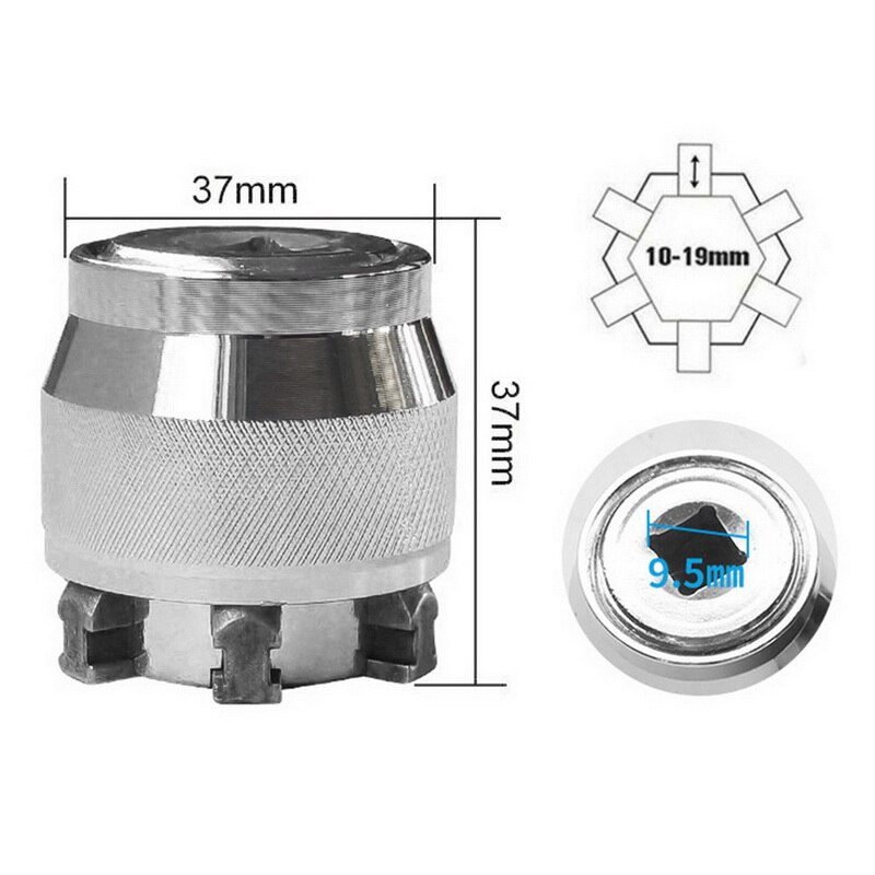 Universal Socket Wrench Adjustable Socket Wrench Adaptive All-Fitting Multi Drill Attachment Adapter Socket