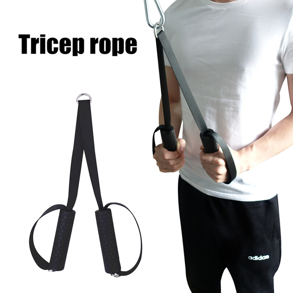 Kabel vedhæftet fil triceps presse ned reb kropsbygning til træning triceps biceps ryg skulder og mave hjemme gym udstyr