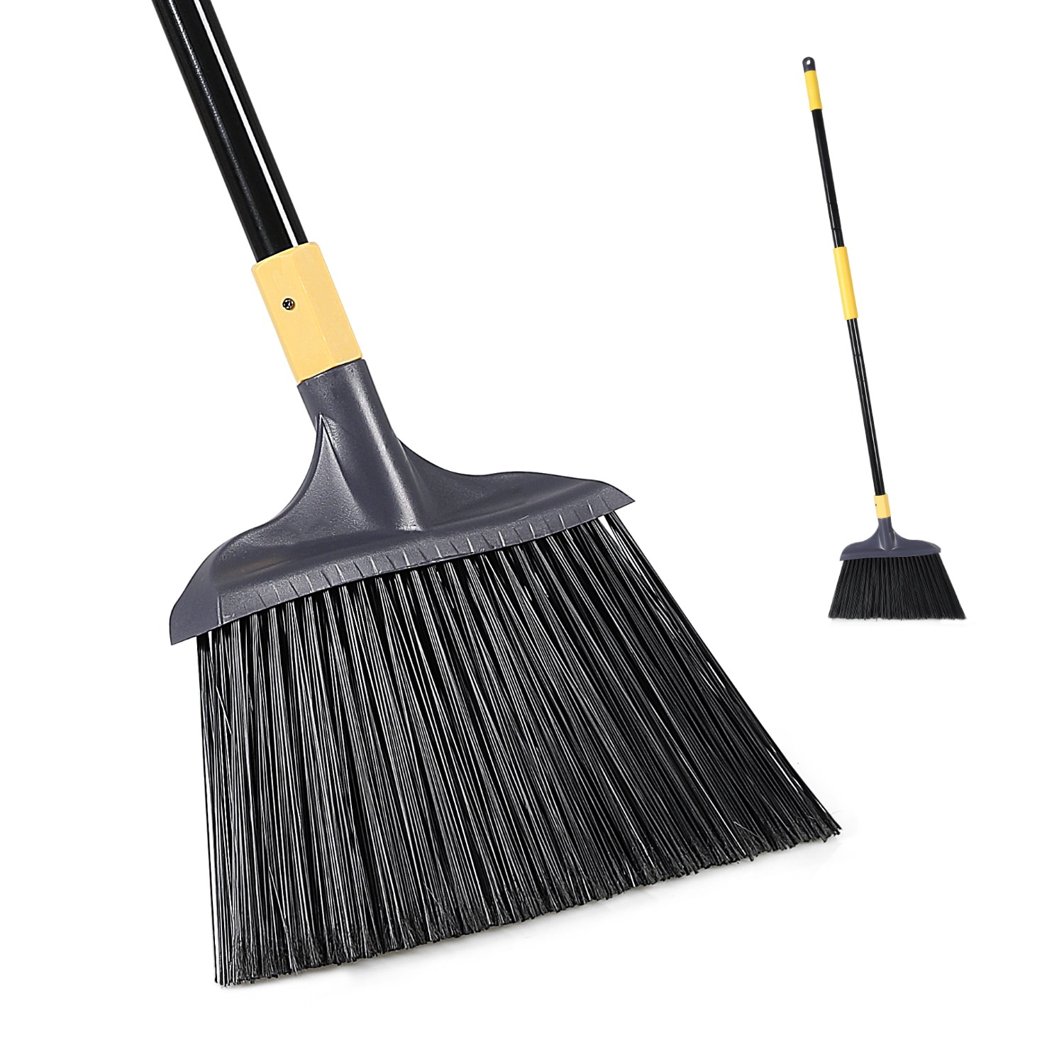 Yocada Heavy-Duty Broom Outdoor for Courtyard Garage Lobby Mall Market Floor Kitchen Room Office Pet Hair Rubbish Cleaning