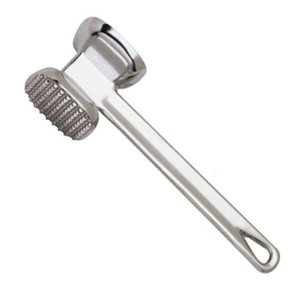 Martillo para bistec, cocina casera, martillo de acero inoxidable, Maza suelta de aluminio para carne: S