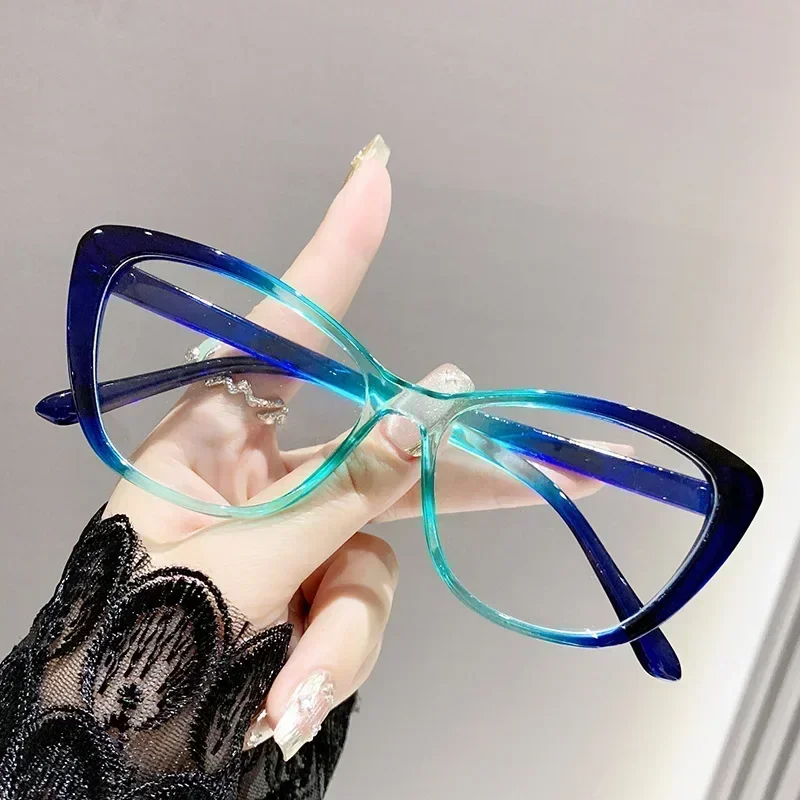 Katze Auge Presbyopie-Brille für Damen und Herren, ultraleichte Fernsichtbrille, modische verschreibungspflichtige Lesebrille, Dioptrien 1,0 bis +4