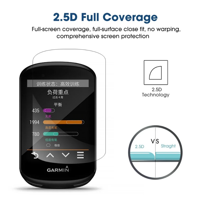 3-1 Uds vidrio templado para Garmin Edge 1040 1030 830 840 520 530 540 Protector de pantalla para cronómetro GPS de bicicleta para Edge Explore 2