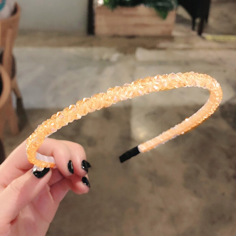 Vrouwen glanzende luxe haarbanden met strass, antislip rand, kleurrijke diamanten haarringen, haaraccessoires voor vrouwen, kristallen hoofdbanden