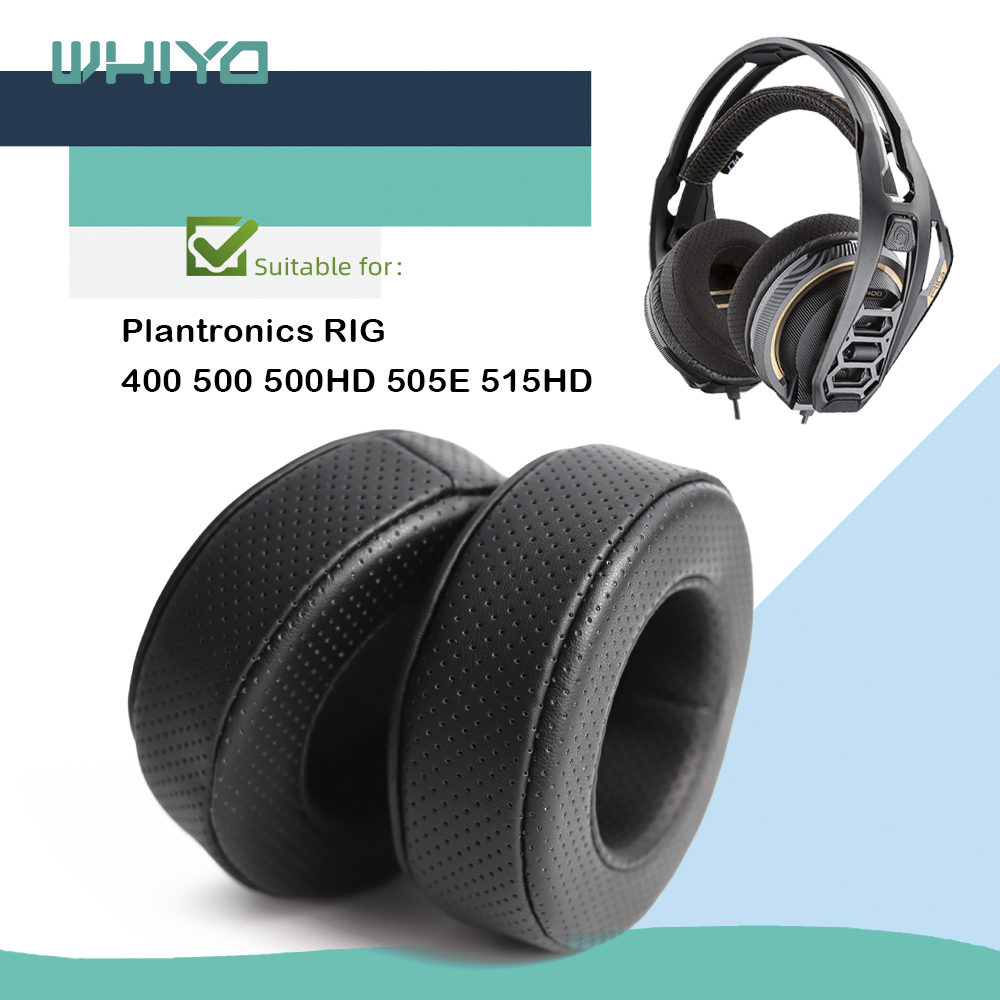 Whiyo-almohadillas de repuesto para auriculares Plantronics RIG, almohadillas de terciopelo para los oídos, 400, 500, 500HD, 505E, 515HD