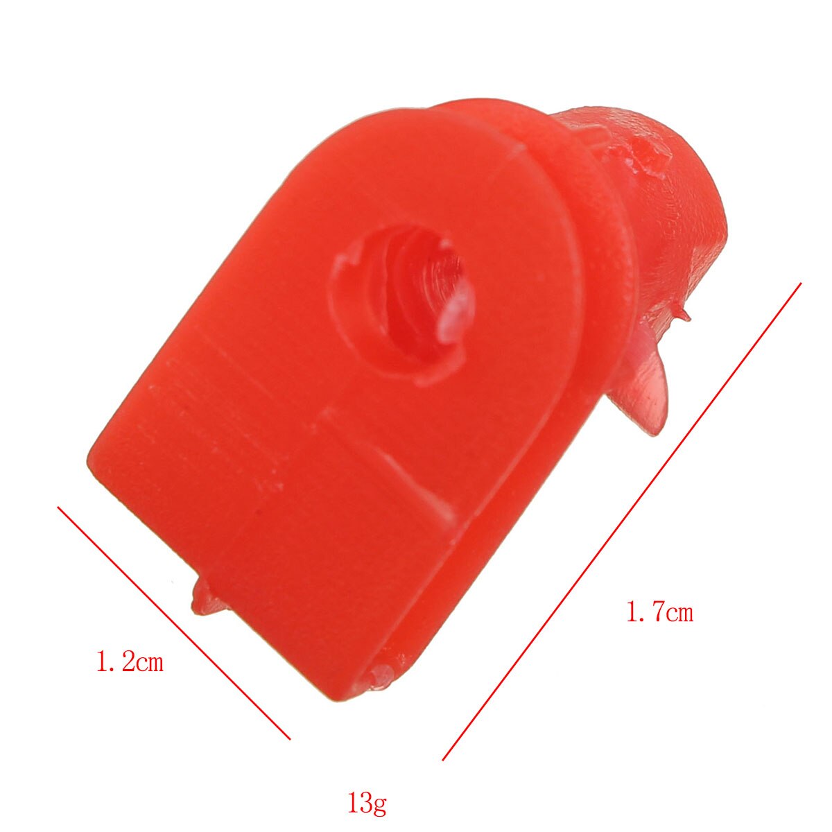 10x bumperclips vleugelbevestigingsrubber moeren schroeven kunststof rood voor opel voor vauxhall