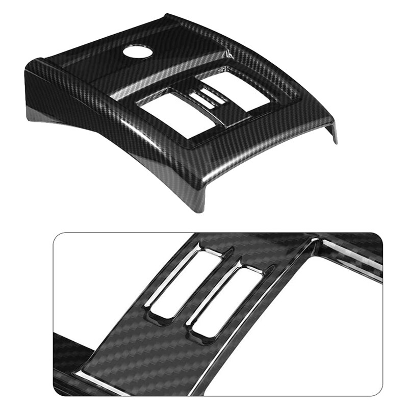 Couverture de ventilation de climatisation de siège arrière en Fiber de carbone, garniture pour BMW série 3 4 F30 F34 –