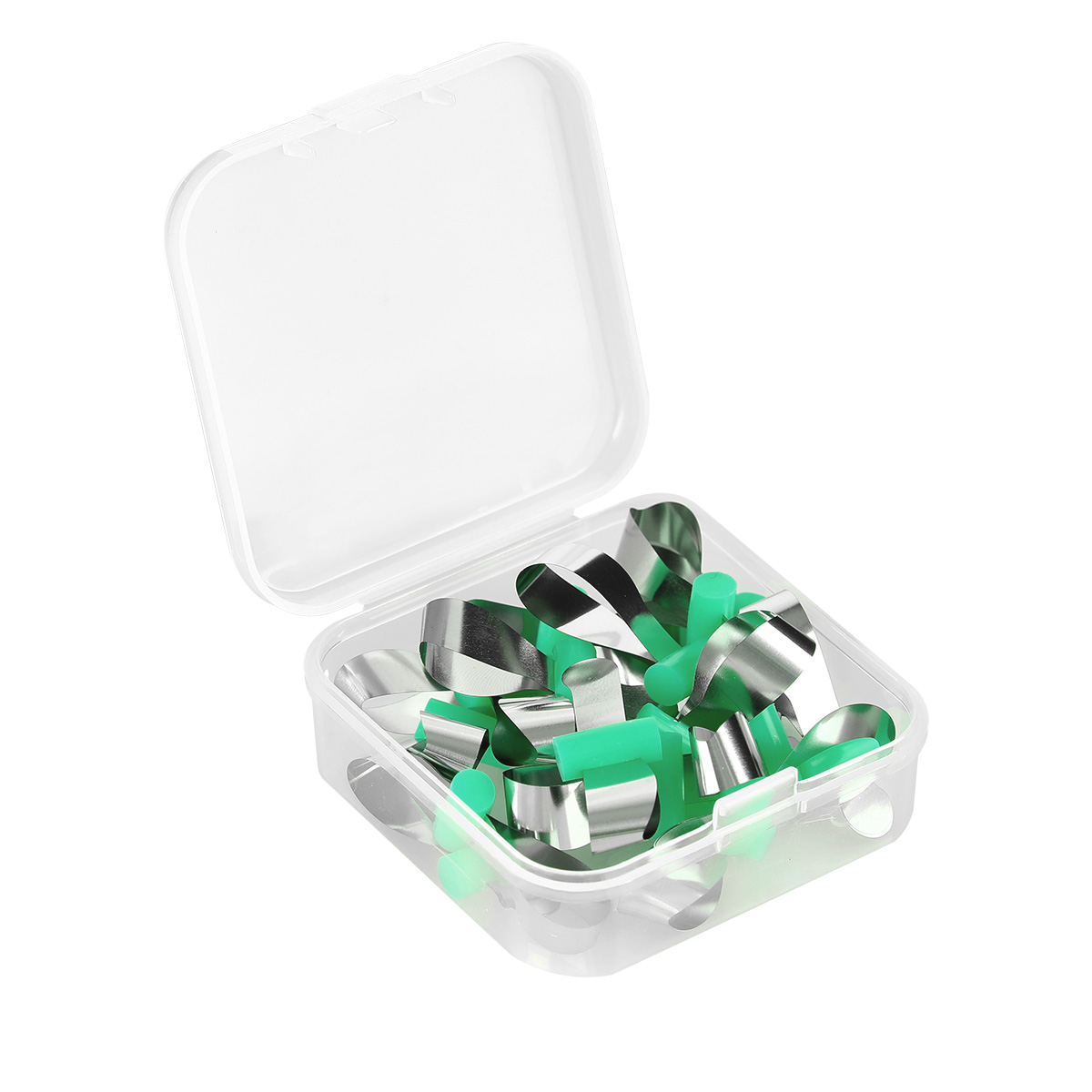 AZDENT-Hoja de formación Dental, Material de matriz de dentista de Matrice de poliéster contorneado Seccional de ortodoncia para dientes frontales: YELLOW