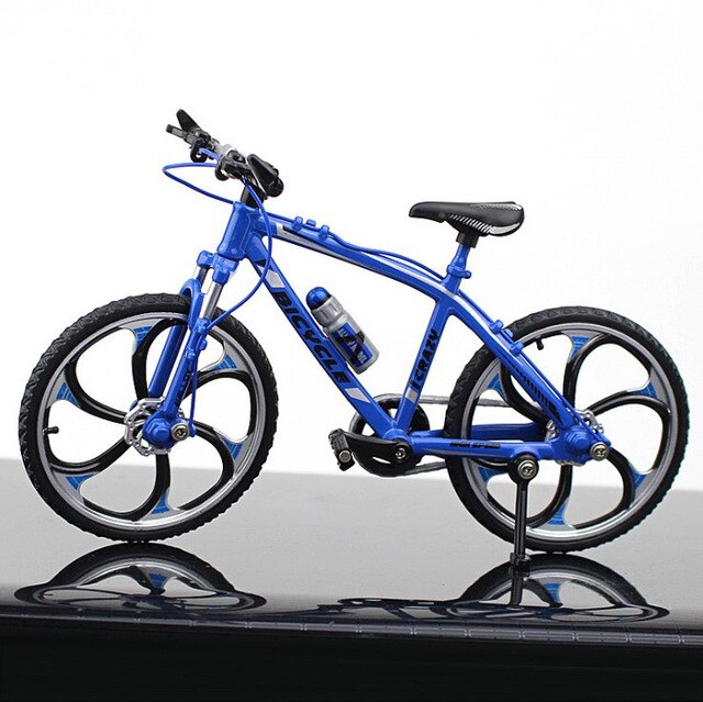 1:10 Bilancia Bicicletta Della Lega di modello 4 stili City Piegato Bicicletta Della Bici Della Strada Pressofusi In Lega di Metallo Modelli di Biciclette Per i bambini di Raccolta giocattolo: Road Bike Blue