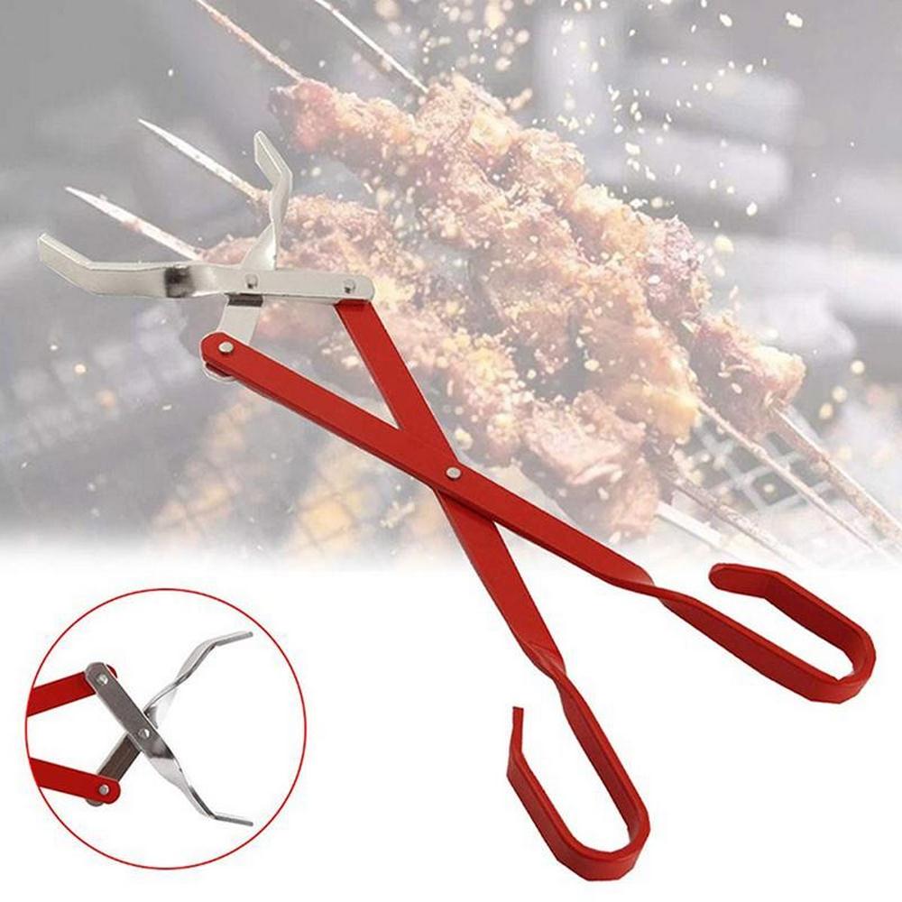 Barbecue Carbon Kachel Houtskool Tang Rvs Tang Plastic Handvat Barbecue Gereedschap Hittebestendig Carbon Gereedschap