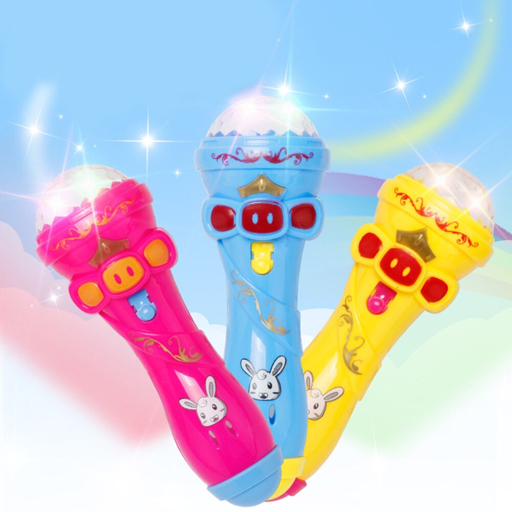 Kinderen Geëmuleerd Muziek Speelgoed Grappig Verlichting Draadloze Microfoon Model Muziek Kunststoffen Karaoke Licht Speelgoed Voor Kinderen #2