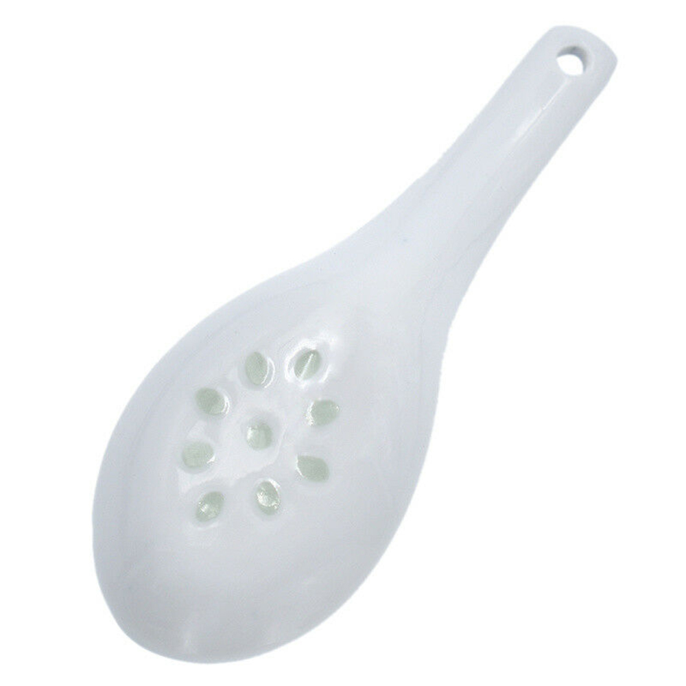 5pcs Chinese Style Ceramic Spoon Blue And White Porcelain Spoon Rice Scoop Spoons Kitchen Tableware