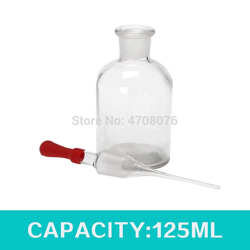 30/60/125ml 3 stk/pak Glas Dropping Fles Pipet Grond Stopper en Dropper Borosilicate dropping fles Pyrex pipet