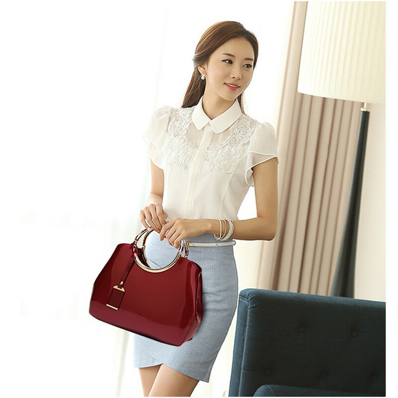 Bekende merken damestassen damestassen lakleer dames crossbody messenger schoudertassen bolsa feminina