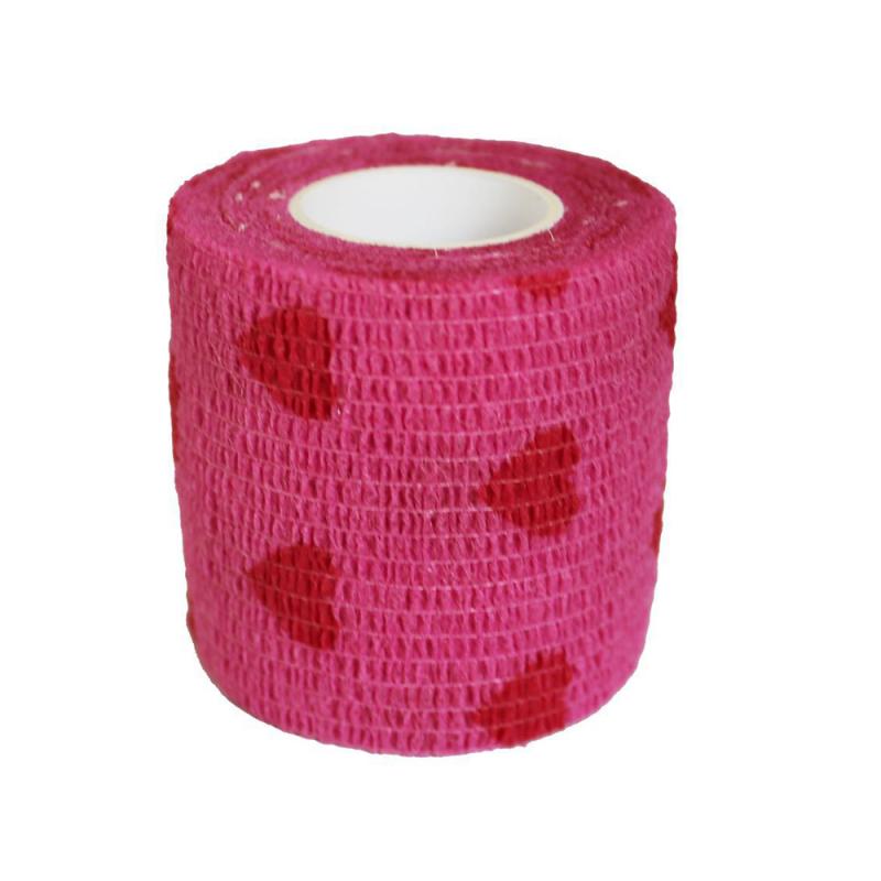 Outdoor Cartoon Non-woven Fabric Self-adhesive Elastic Bandage 5CM X 4.5M Waterproof Multi-function Emergency Bandage Finger: White