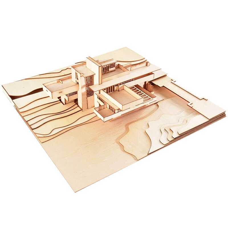 1/200 scale sand table material architectural model DIY scene fallingwater villa model (material package)