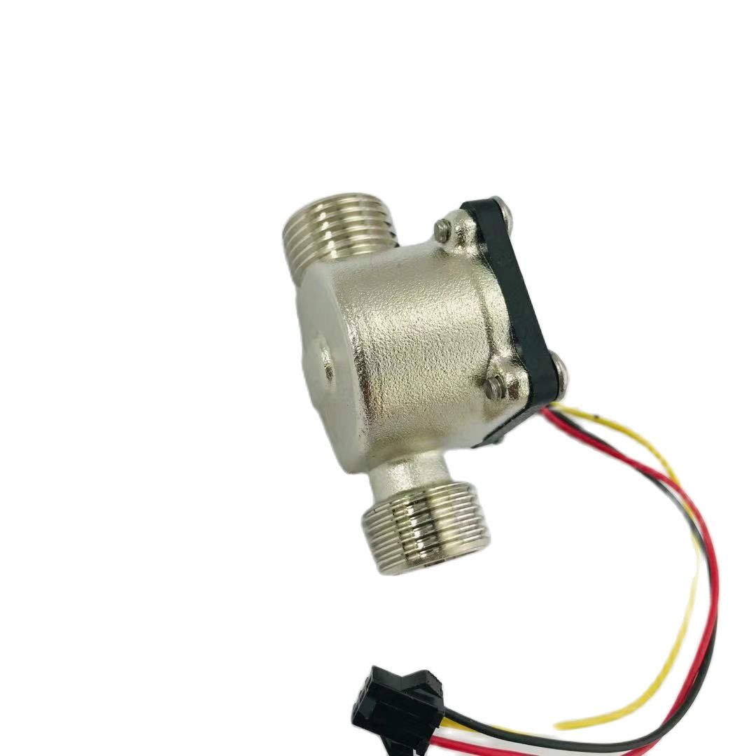 Hall Water Flowmeter Turbine Water Flow Meter US211M Digital Hall Water Flow Sensor Reader Nickeled Brass USC-HS21TB 1-30L/min