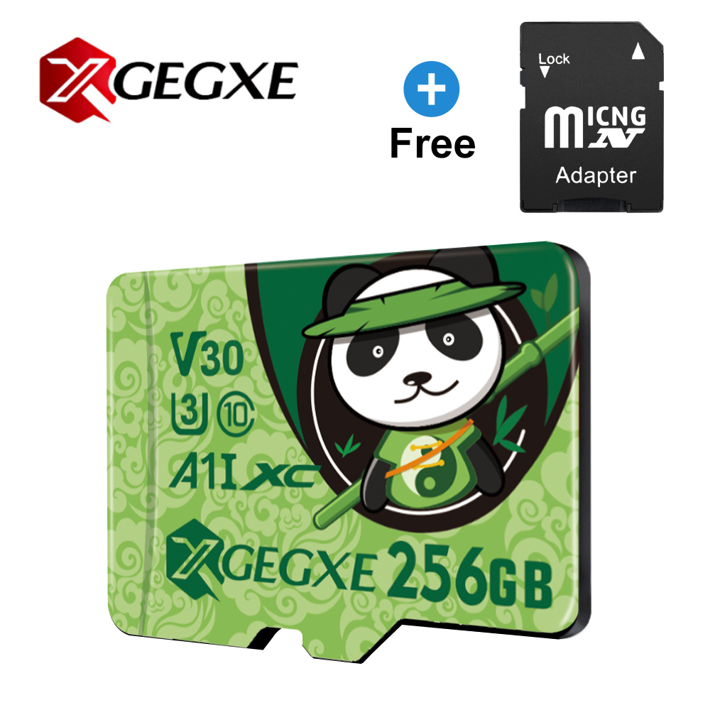 XGEGXE 32GB Micro sd-kaart Class 10 Geheugenkaart 256GB 128GB 64GB 16GB 8GB TF Card Hoge Snelheid Voor Camera: 256G-gift Adapter