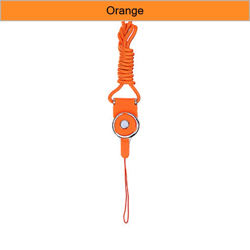 Multi-function Mobile Phone Straps Rope for Samsung Galaxy S9 S8 Plus note 8 9 Lanyard Neck Strap Phone wrist strap Decoration: orange