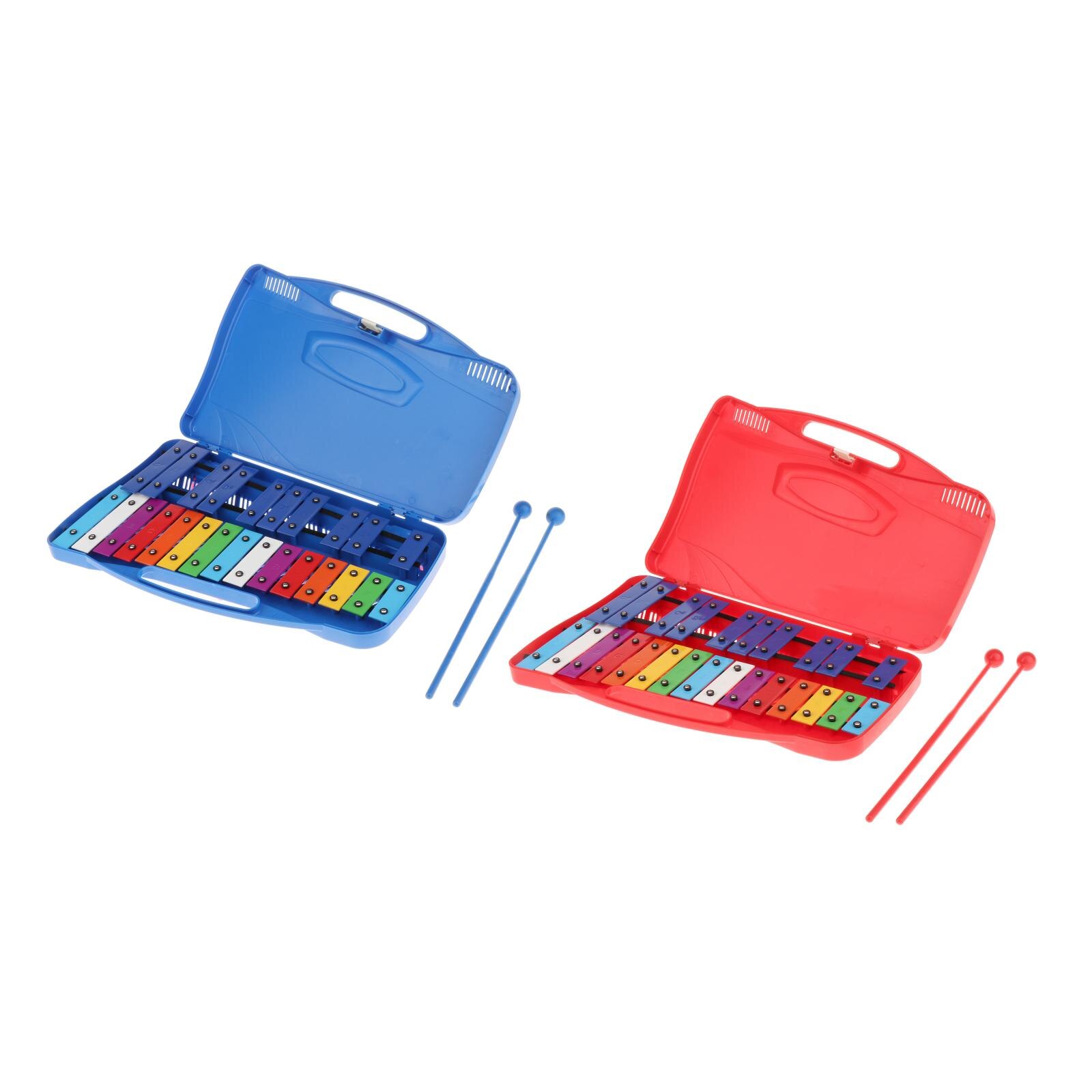 25 Note Xylophone Percussion Instrument Iron Keys Develop Training for Kids