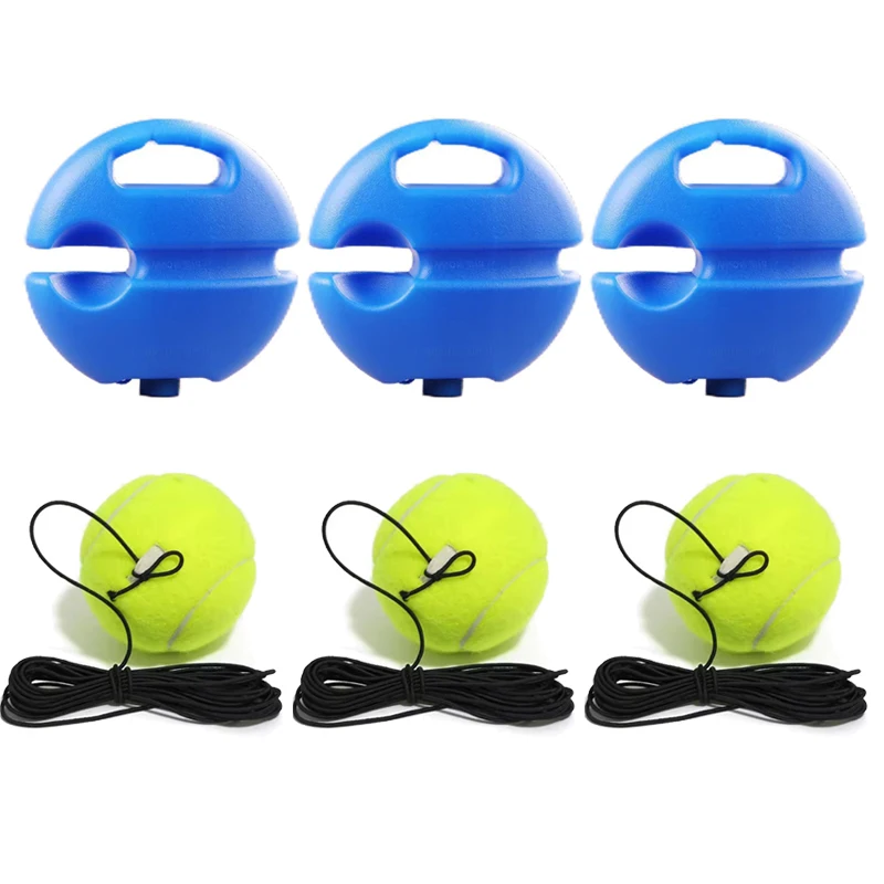 Portable Solo Tennis Trainer Rebound Tennis Ball with String Rope Self Tennis Practice Training Tool for Adults Kids Beginners: Other