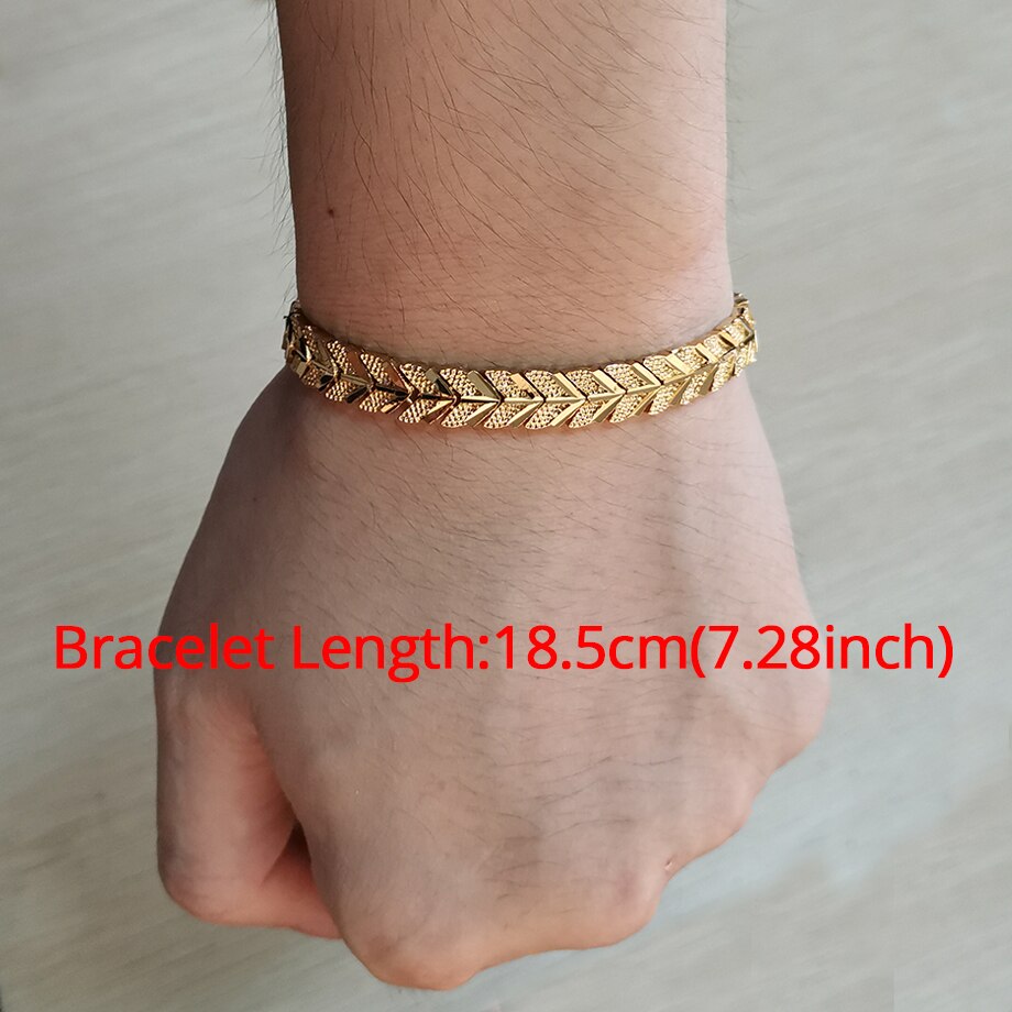 Braccialetto degli uomini per uomini18MM Maschio di colore dell'oro Della Catena Braccialetti di Collegamento 20 CENTIMETRI casuale stella di Collegamento Dei Monili Pulseiras Dropshipping SL789: SL1373G