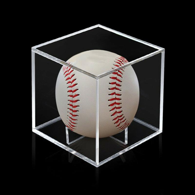 2 Stuks Acryl Baseball Case Baseball Praktische Display Container Tennisbal Opslag Houder Voor Home Store Display Kamer