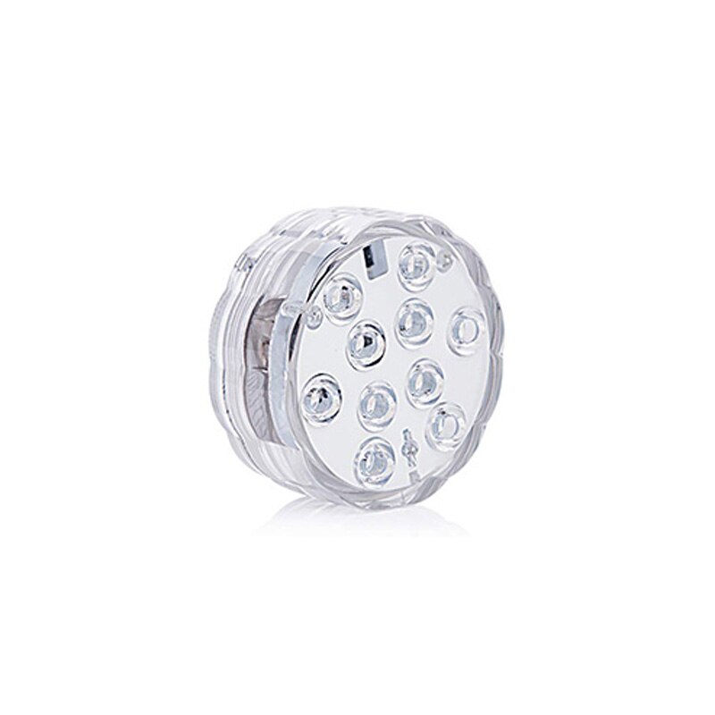 10 Led Remote Controlled RGB Submersible Light Battery Operated Divinglight Lamp Outdoor Vase Bowl Garden Party Decoration Lamp: T1