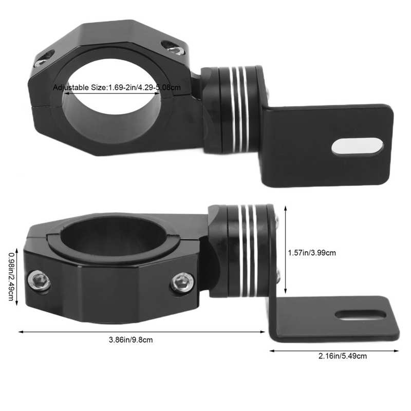 Heavy Duty Adjustable UTV Flag Mount Whip Light Bracket Replacement for Polaris Ranger 1.69‑2in Roll Bar