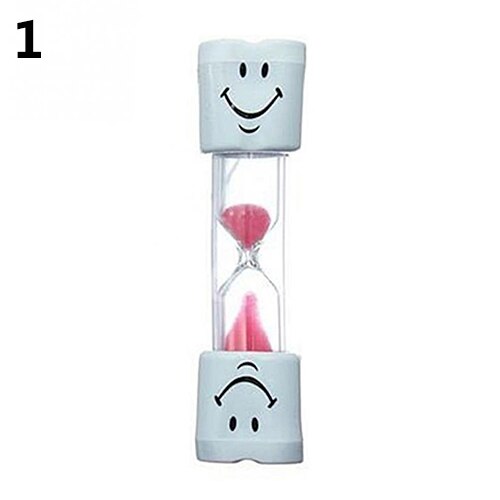 Kinderen Kids Tandenpoetsen Timer 3 Minuten Smiling Face Zandloper Zandloper Douche Zandloper Zandloper Klok Zandloper: Roze