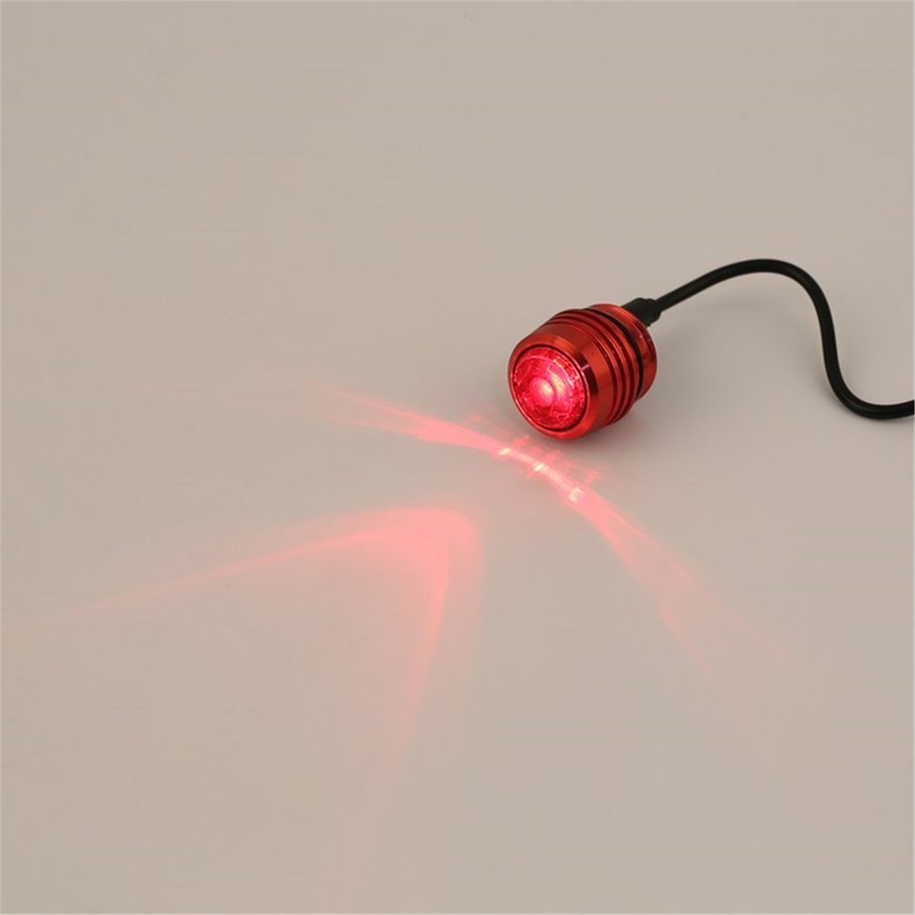 USB Rechargeable 3-Mode Bike Tail Lamp Bike Bicycle Tail Rear Warning Red Light Lamp Aluminum alloy+ Silicone