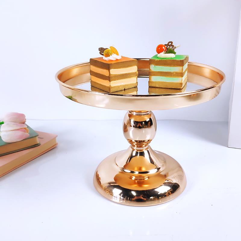 8/10/12 Inch Wedding Cake Stand Set Gold Mirror Metal Cupcake Beautiful Tray Dessert Display Decoration Tools Baking Dishes Pans