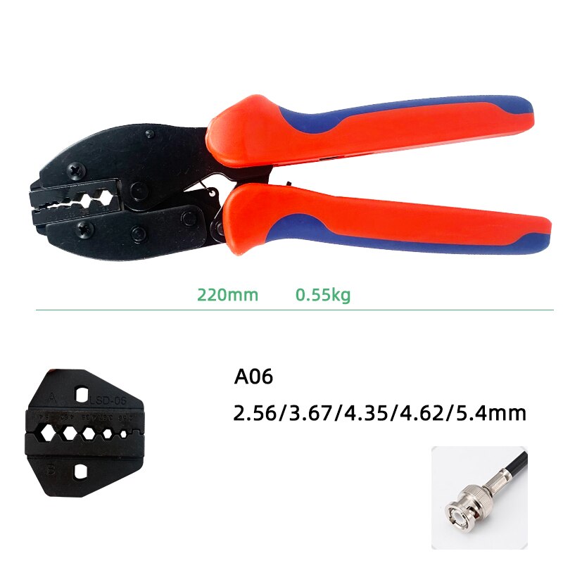 RG316 RG55 RG58 RG59 RG11 Crimping plier coaxial connectors crimping tool fiber optic cable crimp: LY-06