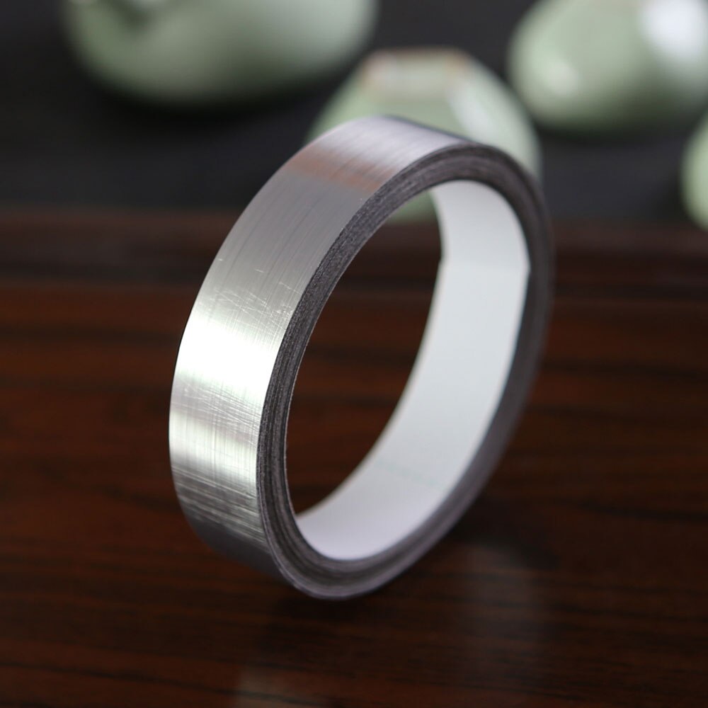 50M Mold Proof Gap Tape Self Adhesive Seam Wall Line Paste Gold Foil Line Floor Tile Ground Strip Tape Gap Stickers Home Decor: Silver