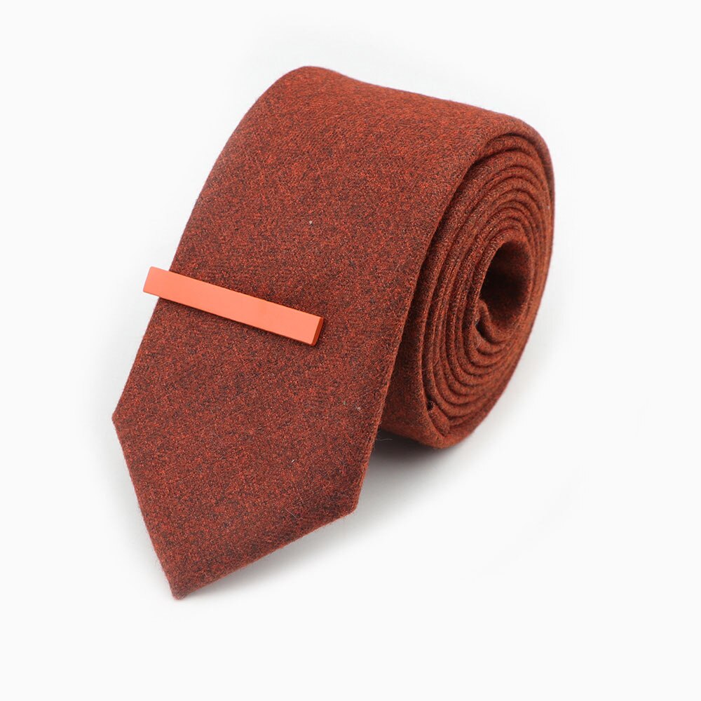 Ensemble de pinces à cravate 6cm, , couleur unie, laine + coton, attaches brillantes, fermoir coloré pour accessoires: 8