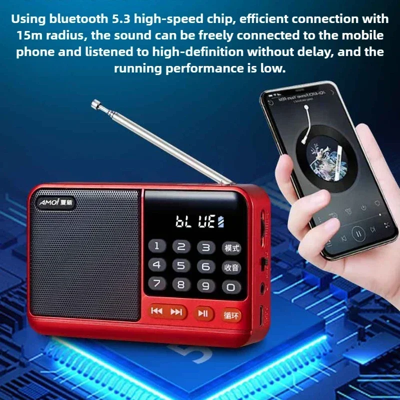Radio Fm Dab Radios Portable Portátil Receiver Small Emergency Recargable Ham Bluetooth Sound Box Kuchenne Am Fm Mini Vintage